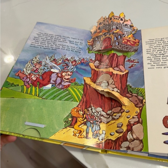 Vintage 1980s Wizard of Oz Pop-Up Book story dorothy Troll Associates wicked - Picture 3 of 10